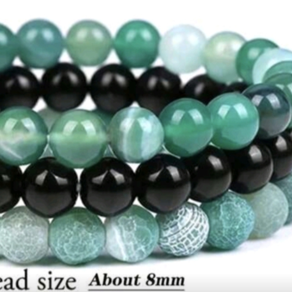 Stone Bracelets Semi-precious Gemstone Chakra Balancing Reiki Bracelet Set - Picture 7 of 10
